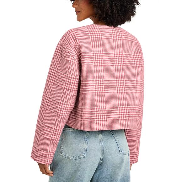 Splendid Women's Tiffany Plaid Jacket Poppy Glen Check Size Xs 0039 - Picture 5 of 5